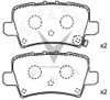 Compatibilidade dos modelos Volkswagen 10 mm espessura VW Kit de pastilhas de freio para freio suave