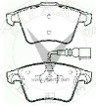 10mm Frente e traseiro VW Brake Pad Set Fits Santana2000 Inclui Hardware e Sensor de Desgaste