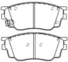 Pads de freio cerâmicos ZK-26008 para melhor segurança