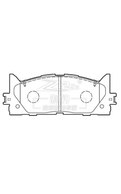 Toyota Camry 2.0L/2.4L Cerâmica Toyota Camry Frenos dianteiros Substituição D1293/D1222 04465-06080
