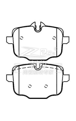 F18/530/535 Bmw série 5 pastilhas de travão cerâmica D1469/D1850 34216775346 traseira