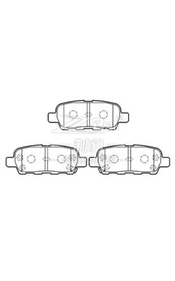 Nissan TEANA Substituição de pastilhas de travão para automóveis 44060-8H385 D905