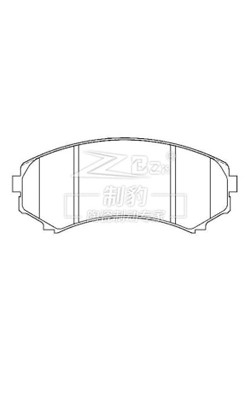 ZK-26008 Chapas de travão de cerâmica Melhor substituto de equipamento original para veículo