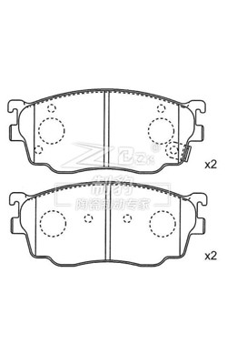 Chamfer Design Ceramic Brake Pad Set 4 peças para melhorar o desempenho