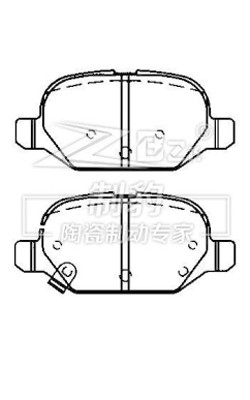 Fiat 500, pastilha de travão de cerâmica, D1569, 6808-8919-AA, R