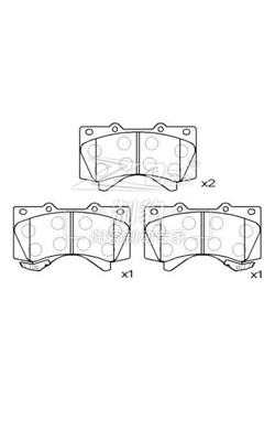 Toyota Land Cruiser 5700/Land Cruiser Pedaços frontais cerâmicos 04465-60280