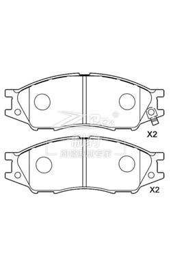 Nissan Almera B15/N16 Pad de travagem em cerâmica AKB Sistema de travagem 41060-6N091