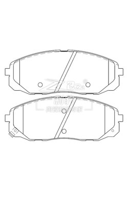 Chamfer Design Brake Pad Tool 8.5 X 5.5 X 2.5 polegadas para um desempenho suave