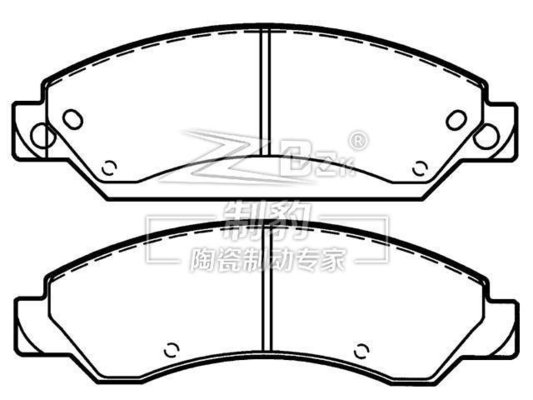 Escalade, pastilha de freio cerâmica, D1092,89059119, F
