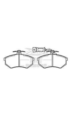 Audi 100 Ceramic Brake Pad 443698151C Lucas Audi Pads de travagem dianteiros