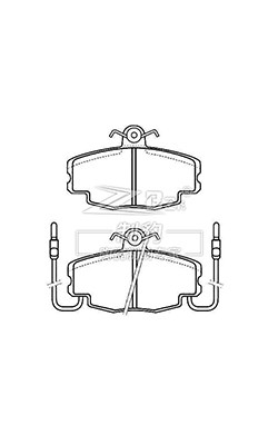 Citroën Fukang 1.6&quot;Pedaço de travão cerâmico, D292,4250.41, F