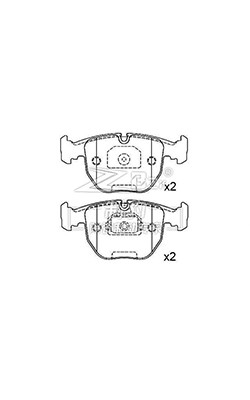 34116761252 Bmw X5 Modo de travagem dianteiro BMW X5/740 D681