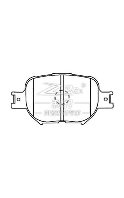 Toyota Corolla EX Pedaço de travão de cerâmica D817 04465-20540 Akebono Pedaços de travão dianteiros