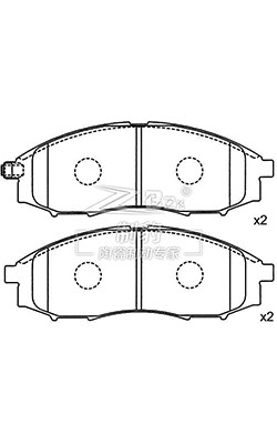 Acessórios de freio Akebono para veículos Nissan Teana OEM 41060-7Z025