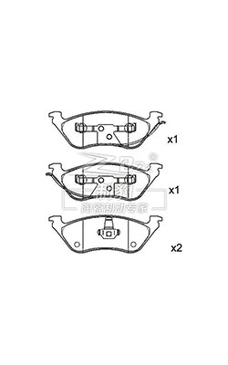 European Voyager, Ceramic Brake Pad,D858,05019805AA,R