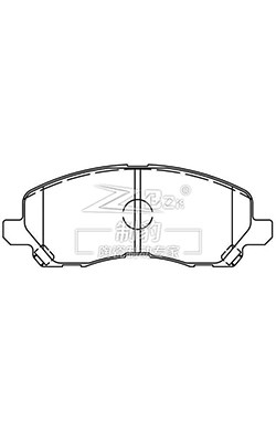 Mitsubishi Outlander, placa de travão cerâmica, D866, MN102618, F