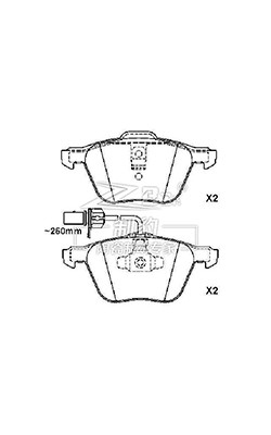 7M3698151A ATE Ceramic Brake Pads Volkswagen Sharan D880 Front Replacement