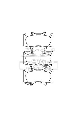 Toyota Prado Pads Cerâmicas Frontais D976, 04465-35290 Toyota substituição de pastilhas de freio