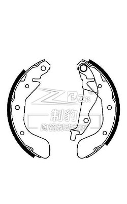 Chevrolet Lova Calçado de freio de cerâmica S814 traseiro 93740252