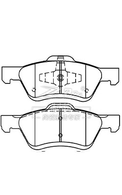 Front Ceramic Ford Escape Brake Pads D1047 AM6Z-2001-A car brake pad