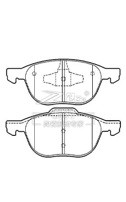 D1044 Ford Focus Pedaços de travagem Cerâmica 30683554 ATE Sistema de travagem