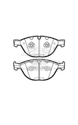 BMW E60 D1151 Chapas de travagem cerâmicas dianteiras 34116763652 Sistema de travagem ATE