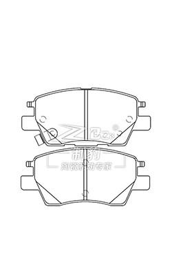 Chevrolet 2016 Volt, pastilha de freio cerâmica, D1844,23286272, F
