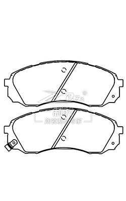Pads de travagem Hyundai Starex cerâmicos 58101-4DE00 para sistema de travagem SUM