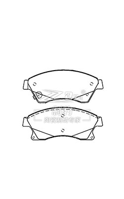 13301207 Conjunto de pastilhas de travão dianteiras D1497 Chevrolet Cruze