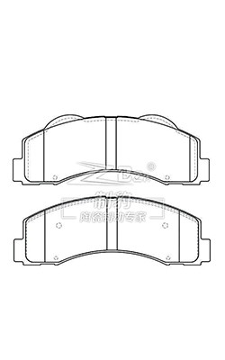 Ford Raptor AL3Z-2001-A Botas de travão de cerâmica D1414 Substituição das pastilhas de travão dianteiras