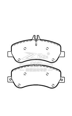 D1406 Mercedes-Benz X204 Chapas de travão cerâmicas dianteiras 005 420 48 20
