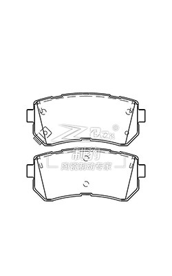 Hyundai Elantra Ceramic Brake Pad traseiro D1398, 58302-2LA00