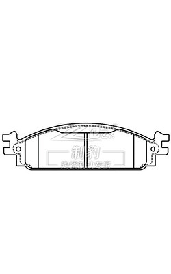 8A8Z-2001-A Pads de travagem de borda Ford D1376 de cerâmica