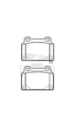 Mitsubishi EVO/ Mitsubishi Lancer Rear Brake Pads Replacement Cerâmica D1368 4605A584