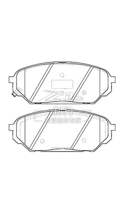 Pedaços frontais de cerâmica Hyundai Veracruz D1301 58101-3JA00