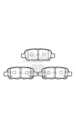 Pads de travão traseiro de cerâmica de substituição 44060-8H385 Renault Koleos Pads de travão / X-Trail