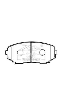 Mazda 8 frontal almofadas de cerâmica D1258 L2Y6-33-23Z Bosch Sistema de travagem