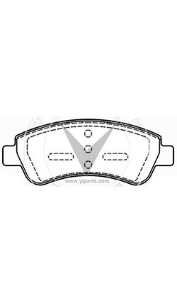 CitroëN C-Elysee Ceramic Brake Pad D1213  4252.18 Front Brake Pad Set