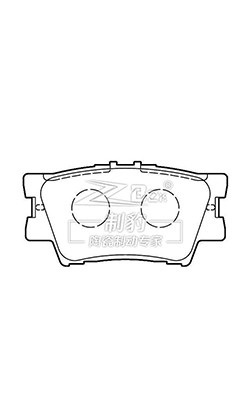 Parâmetros de travagem cerâmicos para Toyota Camry D1212 04466-33160 Parâmetros de travagem cerâmicos dianteiros