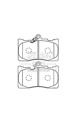 Novo Lexus IS350/ Lexus Gs 350 Chapas de travão dianteiras Cerâmica D1118 04465-30410