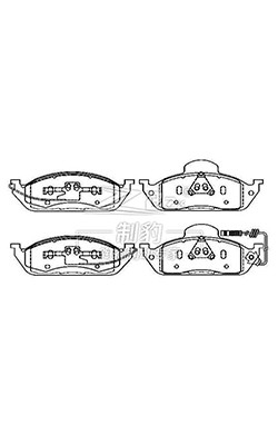 Mercedes Set de substituição de pastilhas de travão 0044200820 / F0820 Pastilhas de travão cerâmicas dianteiras