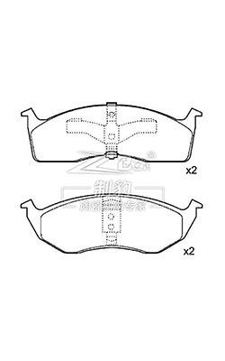 Ford dianteiro e traseiro de freio pad conjunto D910 com tecnologia de redução de ruído no desempenho de parada