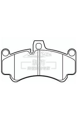 Lucas Girling Cerâmica Land Rover Pad Set de travões com sensor de desgaste F930, SFP000930