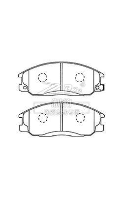 Volvo Brake Pad Set Set Incluindo Hardware E Shim F797, 31262706