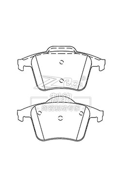 Pads de freio de Cadillac de cerâmica de precisão com bordas desmoldadas