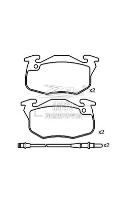 Conjunto de pastilhas de travão cerâmicas dianteiras e traseiras para Toyota com sistema de travagem N