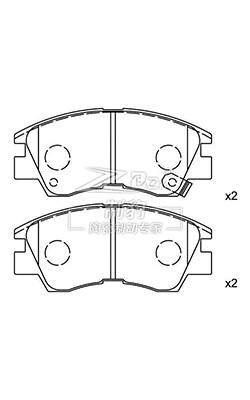 Pedaço de travão traseiro de cerâmica OEM 04466-12130 Com número de EO 04465-35290