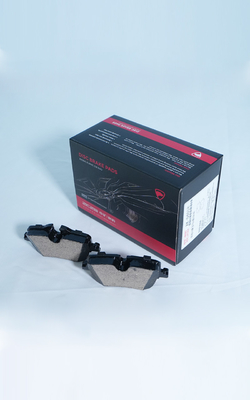 Chamfered Design Disc Brake Pad Set with Hardware Included for Hyundai Terracan - Standard Size