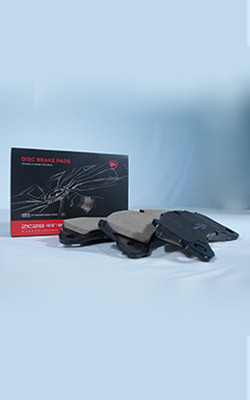 Chamfer Design Disc Brake Pad Set 8.5 X 6.5 X 4.5 polegadas Frente e traseira