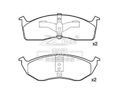 FD-BP-SET-001 Ford Low Dust Brake Pads Bolto em instalação para desempenho de travagem de longa duração e suave